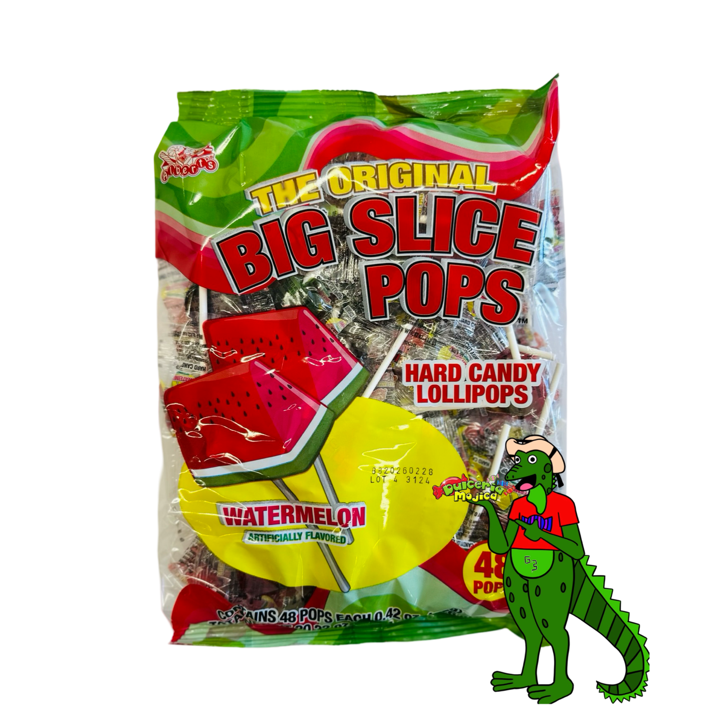 Alberts The Original Big Slice Pops Watermelon
